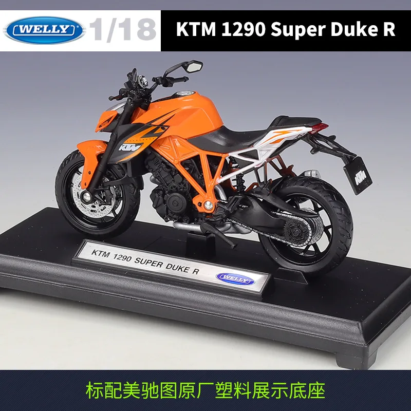 Welly 1:18 Ktm 450 Sx Racing Sx-f Ktm 1290 Super Duke R Original Authorized Simulation Alloy Motorcycle Model Toy Car Collecting