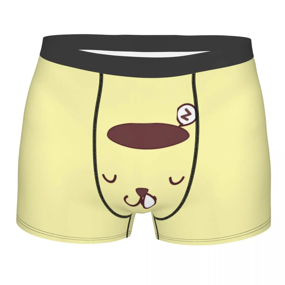 

Нижнее белье с героями мультфильмов аниме Pom Pom Purin, мужские эластичные трусы-боксеры, шорты, мягкие трусы для мужчин