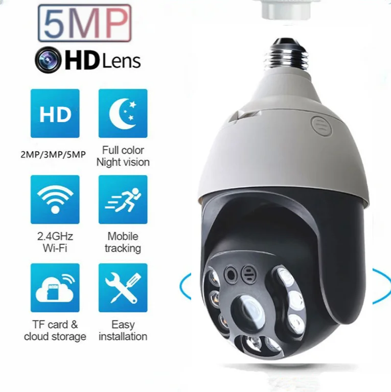 

5MP IP WiFi Camera Surveillance Full Color Night Vision Indoor Video Camera Security Automatic Human Tracking Cam Baby Monitor