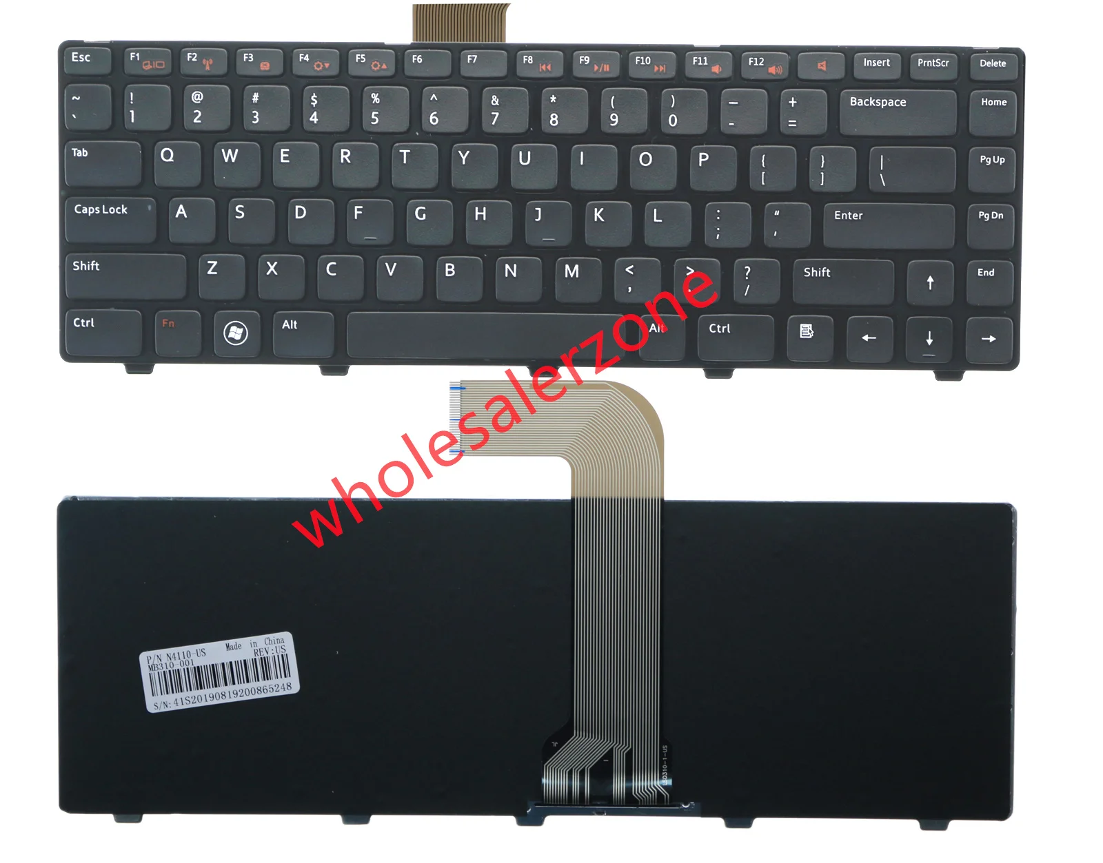 

Keyboard For Dell XPS 15 L502X X502L,Inspiron 15R 5520 SE 7520 15 3520,14R 5420 SE 7420 Series laptop AER01K00220 MP-10K63U4-442