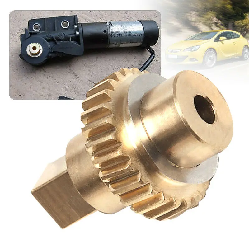 2x Car Top Roof Motor Winglet Cog/Gears Brass 93188313 93188314 13297951 13297952 For Opel Astra H Twintop Car Replacement Part