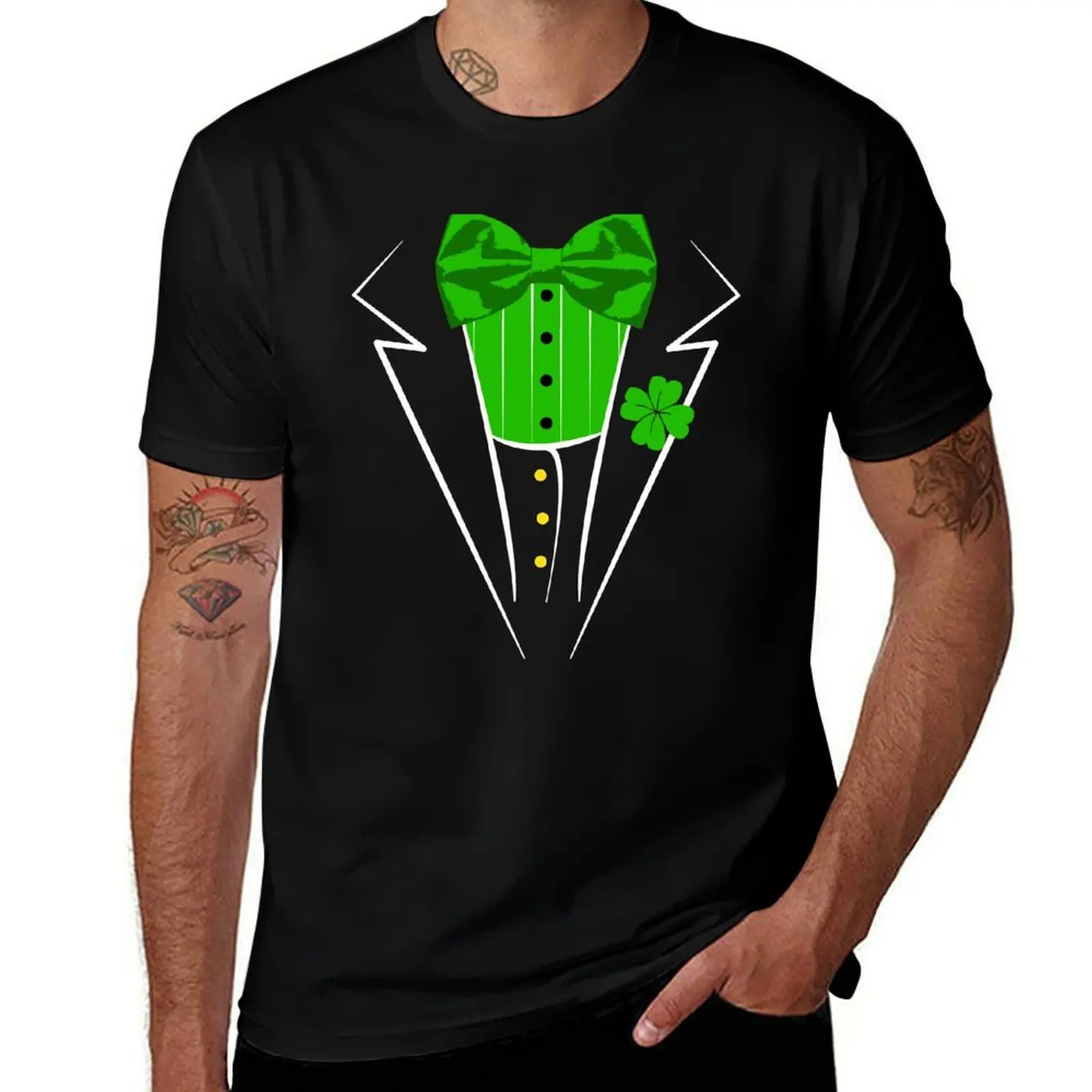 

Saint Patricks Day Irish Funny Tuxedo Costume Pub T-Shirt man t shirts cotton anime t shirts oversize T-Shirt