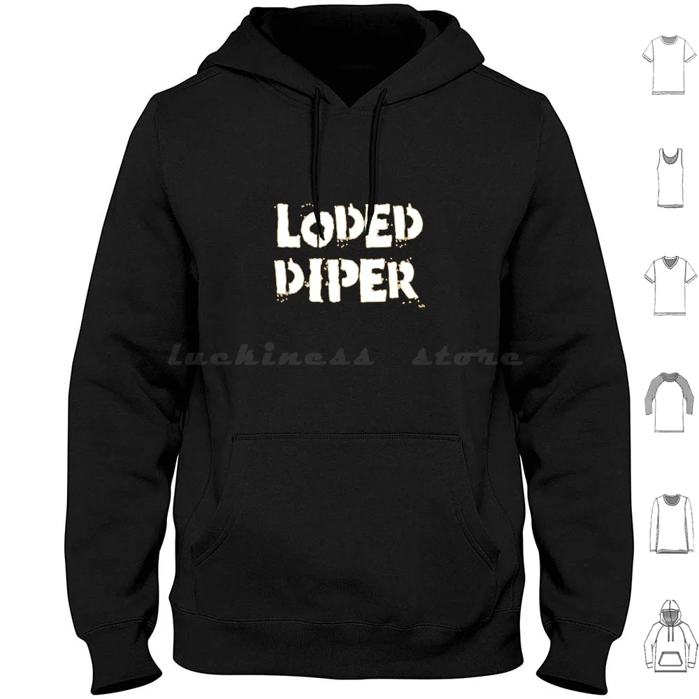 Funny Loded Diper White Hoodie Cotton Long Sleeve Rodrick Rodrick Heffley Greg Heffley Rodrick Rules Funny Loaded Diaper