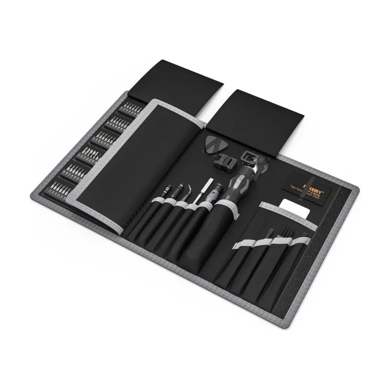 TFORU-JAKEMY Industrial Grade Screwdriver Tool Kit- 54-Piece Chrome Vanadium Steel Set YF-P13 For Home And Electronics Repairs