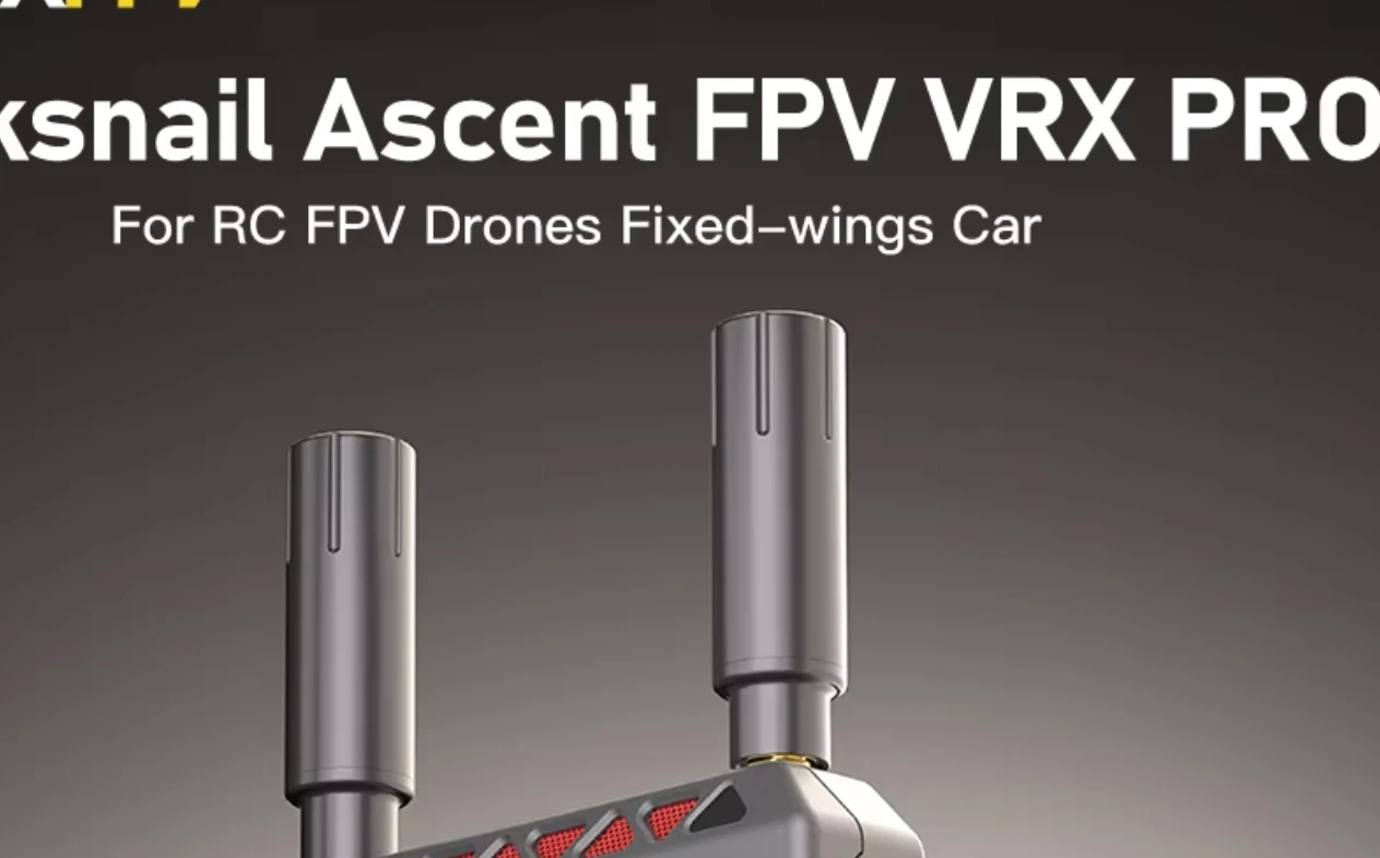 CADDXFPV Walksnail Ascent VRX PRO FPV Receiver UVC&HDMI Output 8km Real‑Time Distance Measure DVR Recording for FPV Drone