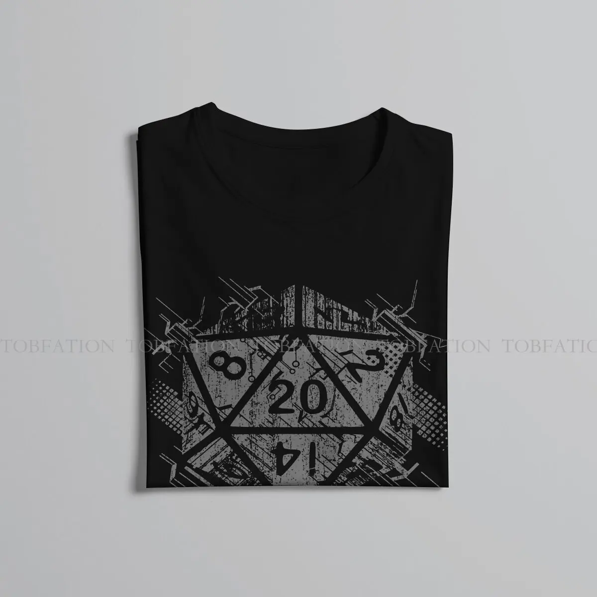 D20 Of Power DND Men T Shirt Cotton Graphic O-Neck Tee Shirt Harajuku Tops