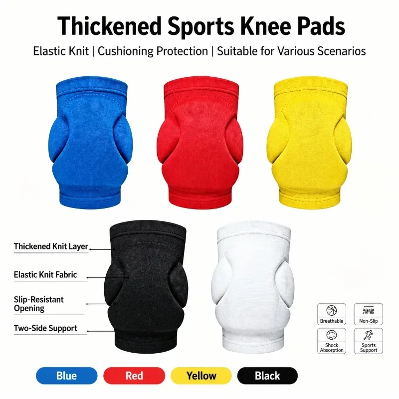 Thickened Knee Pads for Dancing Gardening Work Sports Wear-Resistant Knee Support Cushion Protective Knee Sleeves for Floor