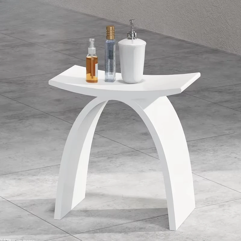 

Modern Artificial Stone Solid Surface Bathroom Furniture Fashion Stool/Outdoor Hotel Dresser