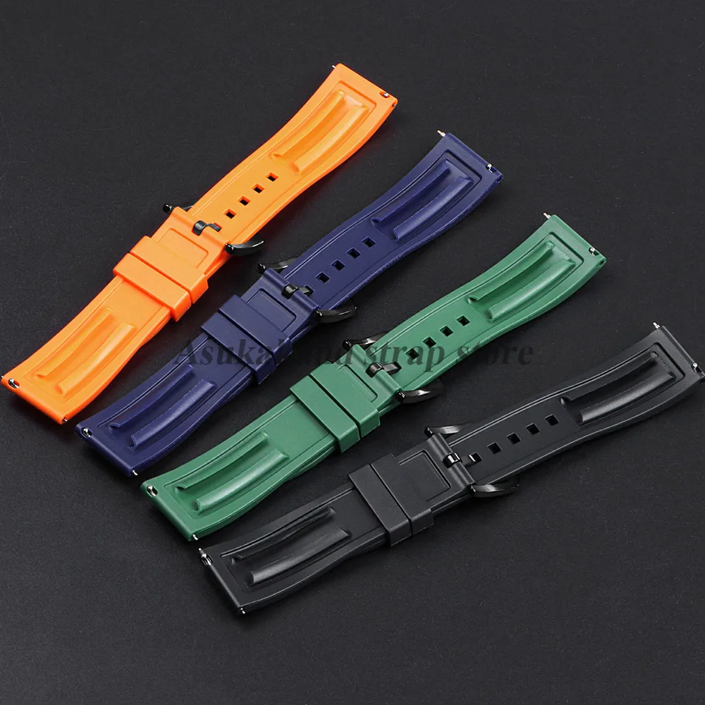20mm 22mm 24mm Silicone Watch Strap for Seiko for Rolex for Omega Quick Release Watchbands Rubber Women Men Tropic Accessories image 2