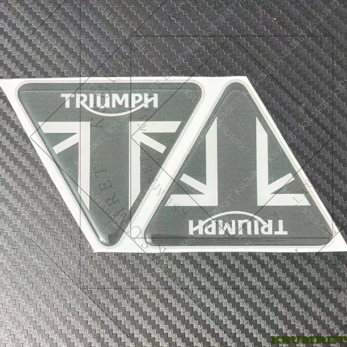 Adesivi 3D per Moto Triumph, Decalcomanie Impermeabili con Colla a Goccia, Accessori per Serbatoio Carburante, Emblemi Fai-da-Te