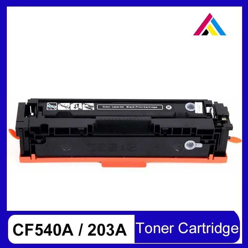 cartuchos de toner cf540a cf541a 542 543 203a cmyk para hp color pro m254dw 254nw m280nw impressora com chip 01