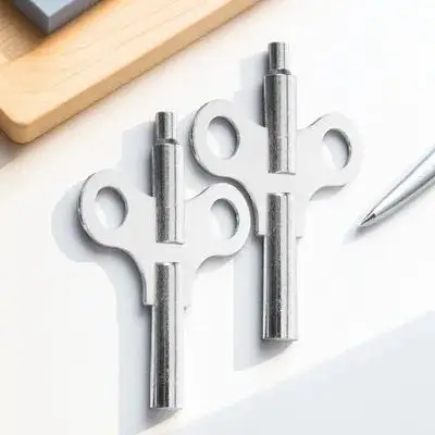 

2Pcs Sturdy Clock Winding Key Tool Corrosion Resistant Easy to Use for Clock Maintenance Repairs