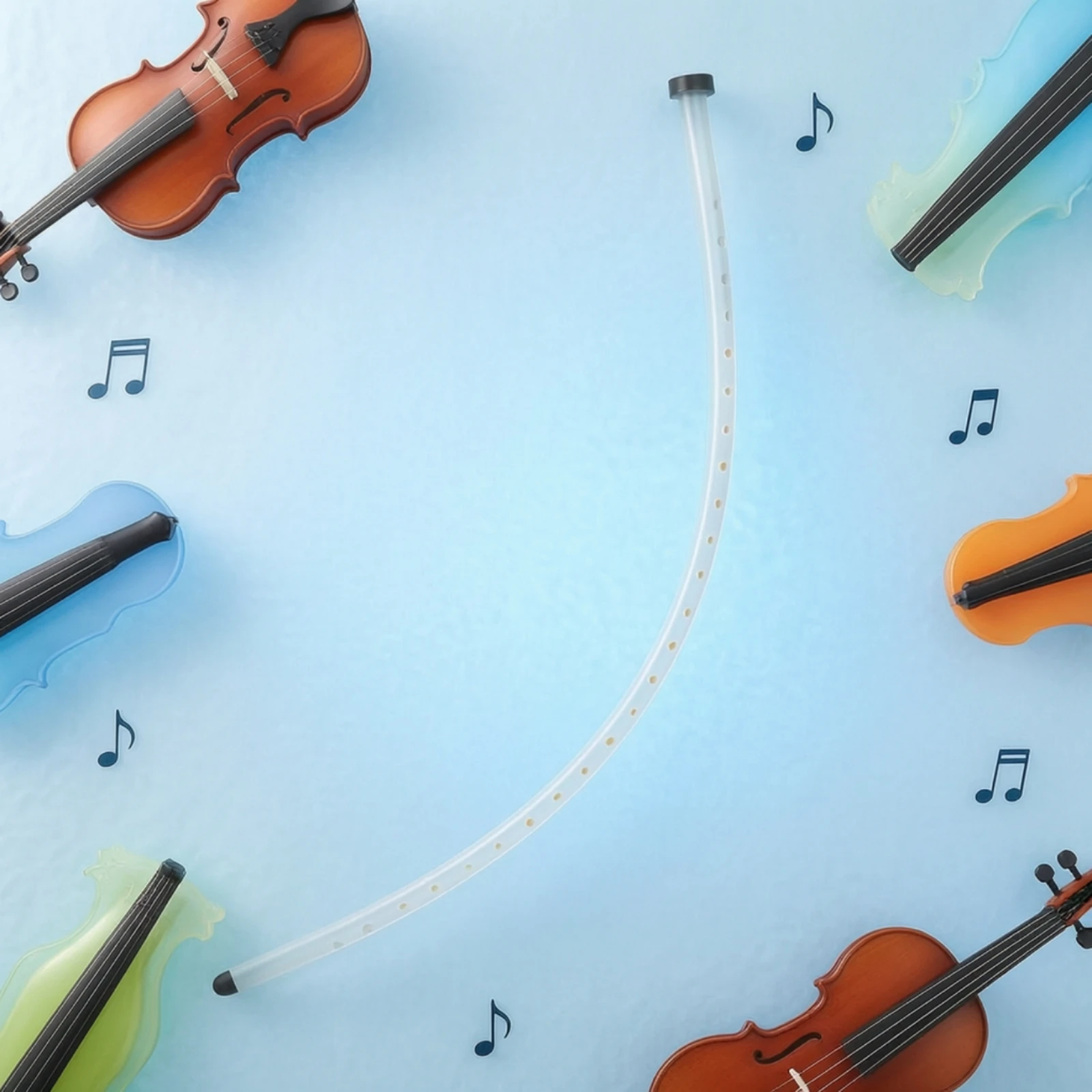 Violin Humidifier with Humidity Indicator Slim Violin F-Hole Humidifier Moisture-Retaining Anti-Allergenic for Violinists
