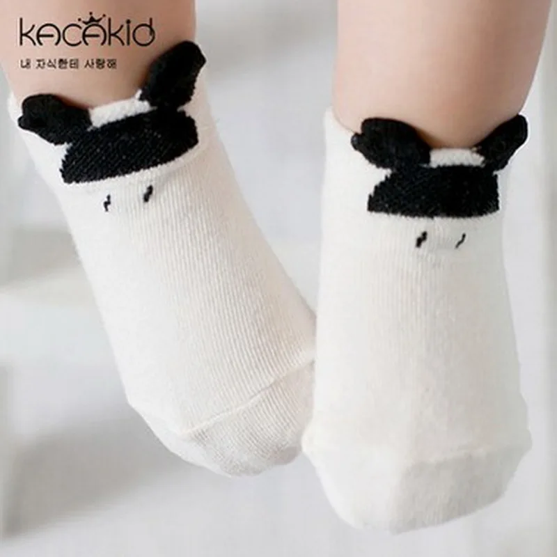 Newborn Cotton Non-Slip Baby Socks 100% Cotton Autumn Winter Infant Cartoon Socks With High Quality