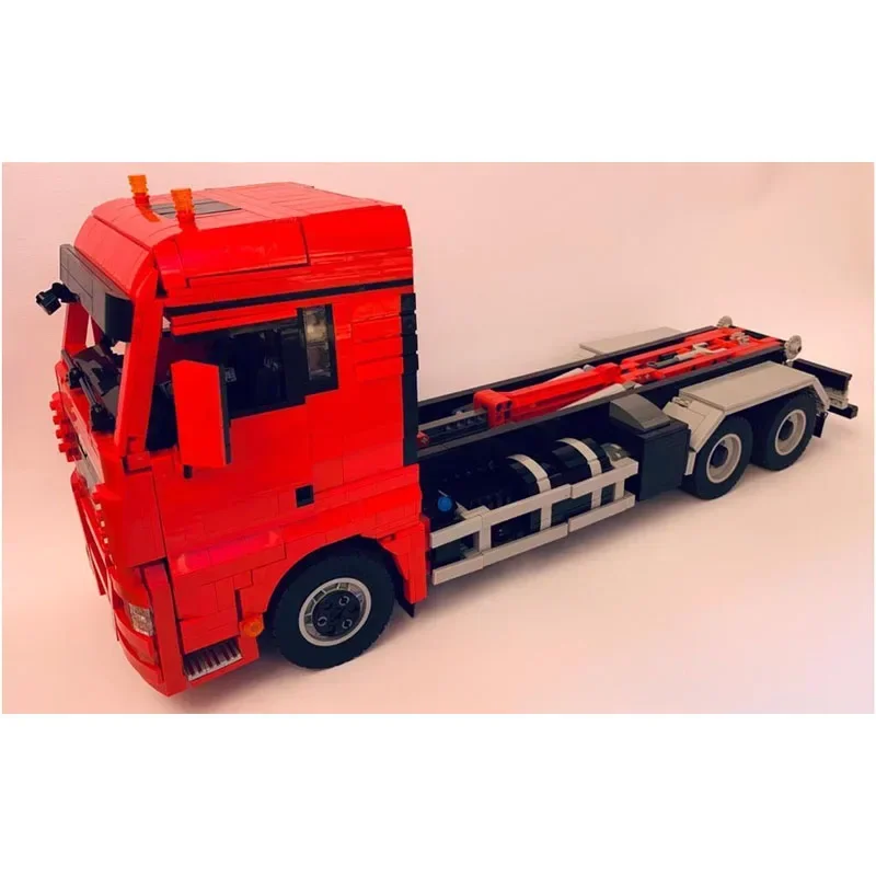 

MOC-51908 Red RC City Hooklift Truck Building Block Model 3574 Building Block Parts Kids Birthday Building Block Toy Gift