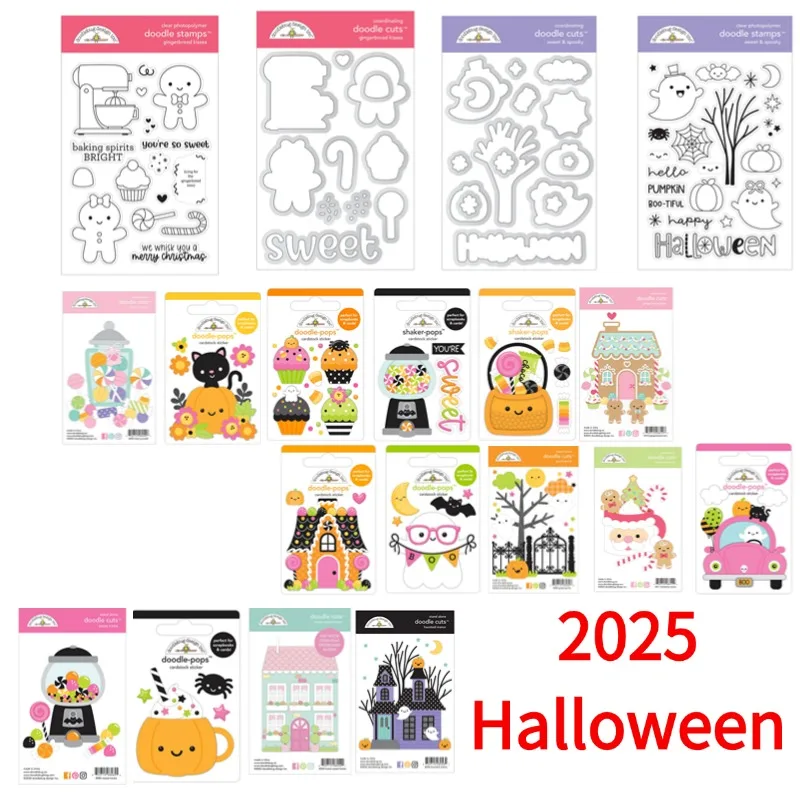 Candy Cottage, calabaza, pasteles de caramelo, coctelera, troquel de corte, lámina caliente, álbum de recortes, diario, decorar, plantilla en relieve, tarjeta de felicitación Diy