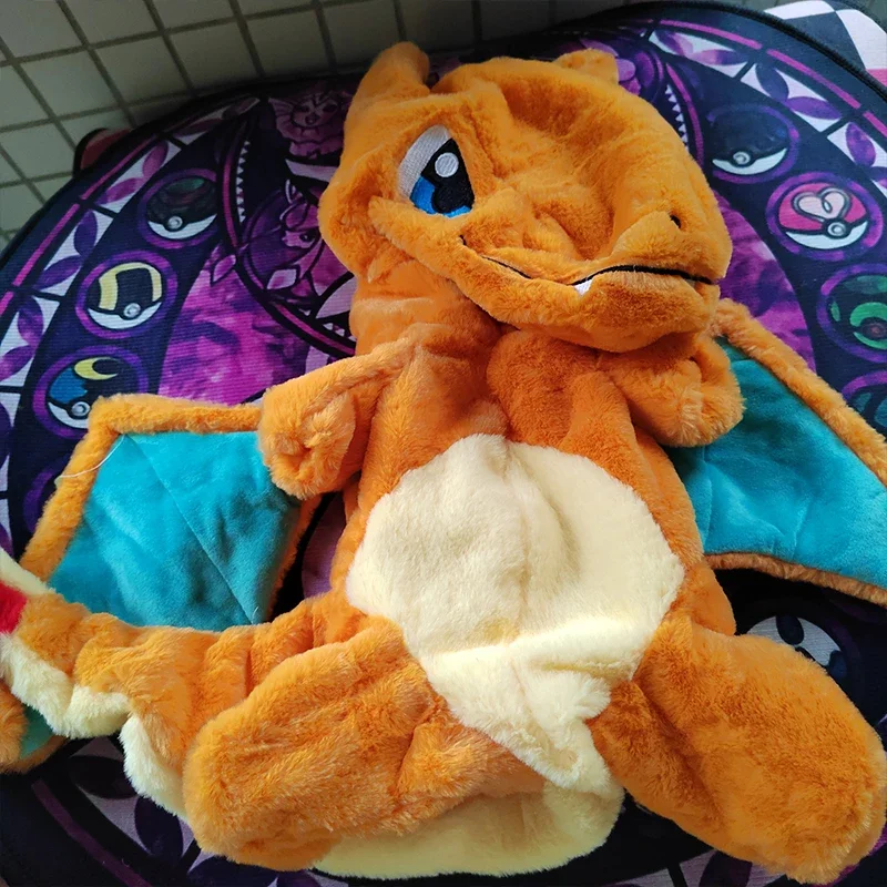 45/65/85cm Huge Pokemon Charizard Anime Plush Toys Big Pokémon Plushie Semi-finished Leather Holster Charmander Pillow Gift Kids