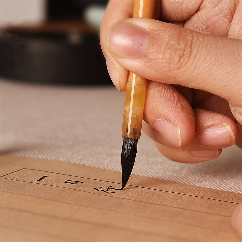 Chinese Weasel Hair Small Regular Script Brush Song Huizong Calligraphy Special Brush Pen Copy Scriptures Line Drawing Brush Pen