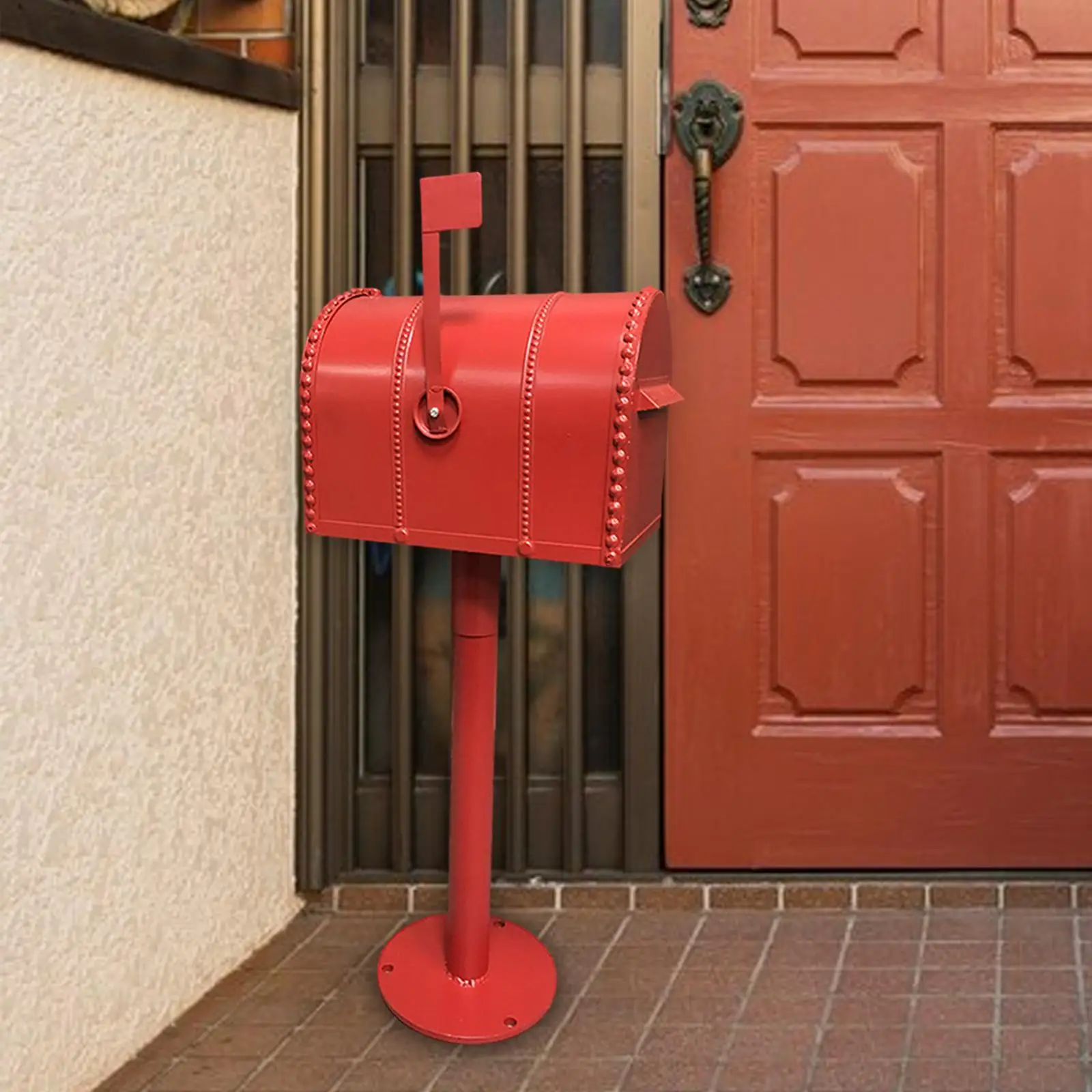 

Mail Box Weather Resistant Decor Newspaper Holder Box for Gate Porch Garden
