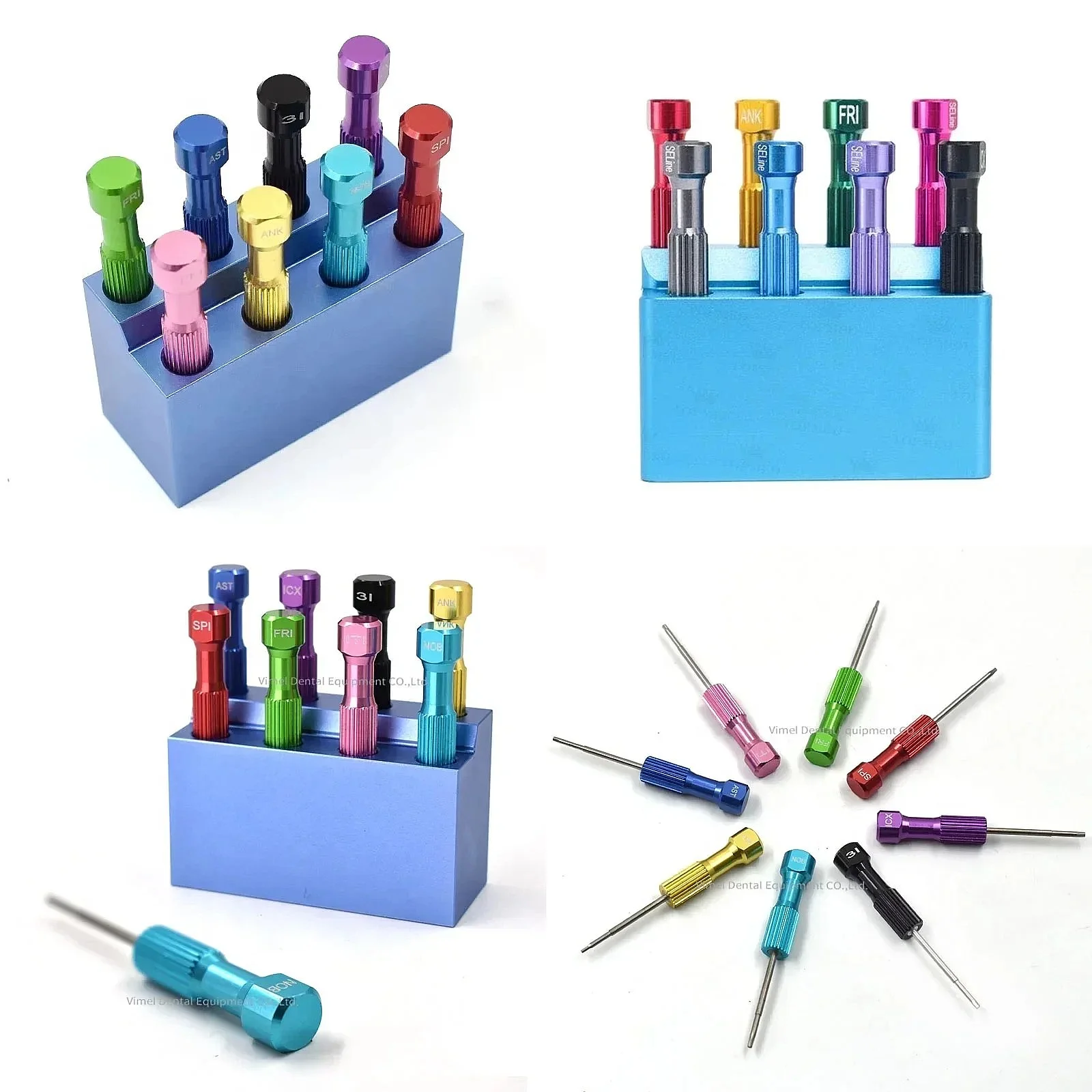 P Hotsale Tools Stainless Steel Implants Screw Driver Kit Drill + Steel Stand Box