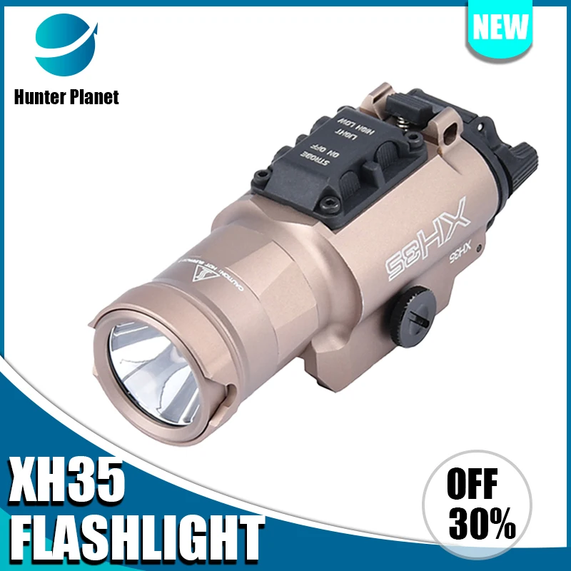 Surefir XH35 Hunting Flashlight Weapon Metal airsoft Pistol Gun Strobe LED Light Tactical accesories equipments 800Lumen Fit 20m