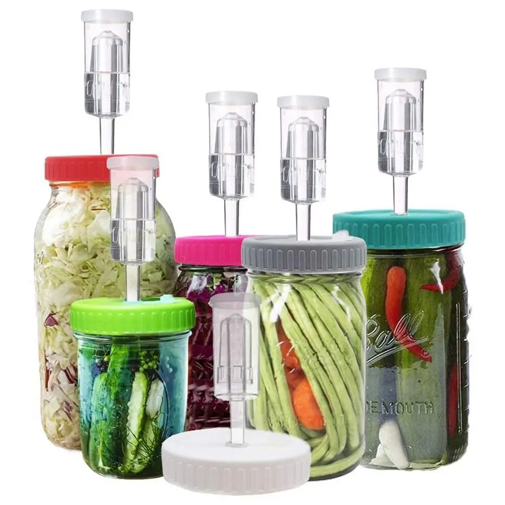 1Pcs New with Hole Mason Jar Lid Reusable Plastic Spout Lid Leak-proof Good Seal Seal Bottle Cover for 86mm Wide Mouth Jar