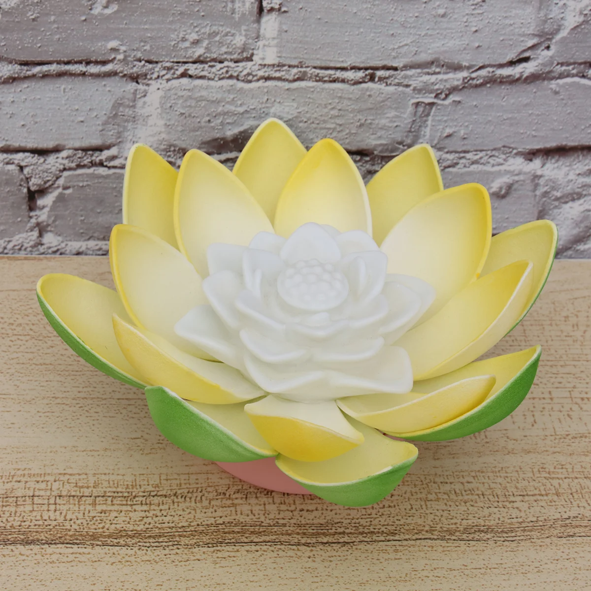 

Buddha Lotus Lights Night Flower Pool LED Burner Yellow Candles