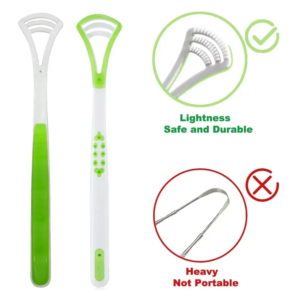 Tongue Scraper – Tongue Coating Cleaner To Eliminate Bad Breath, Remove Thick White Coating, Essential Oral Care Tool for Adults