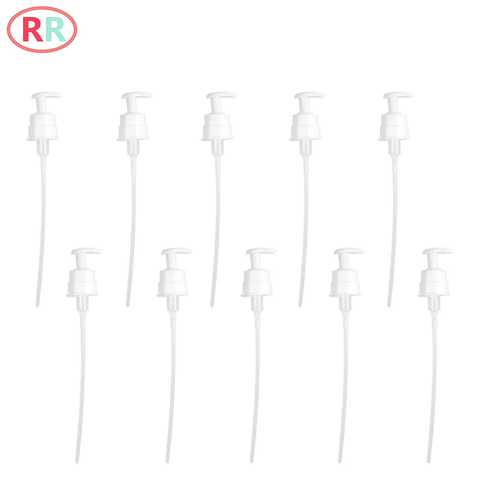 

10Pcs Kitchen Push-type Press Pump Dispenser Pump Head Liquid Extruder with Two Dip Tubes for Ketchup Bottles Oyster Oil Jam