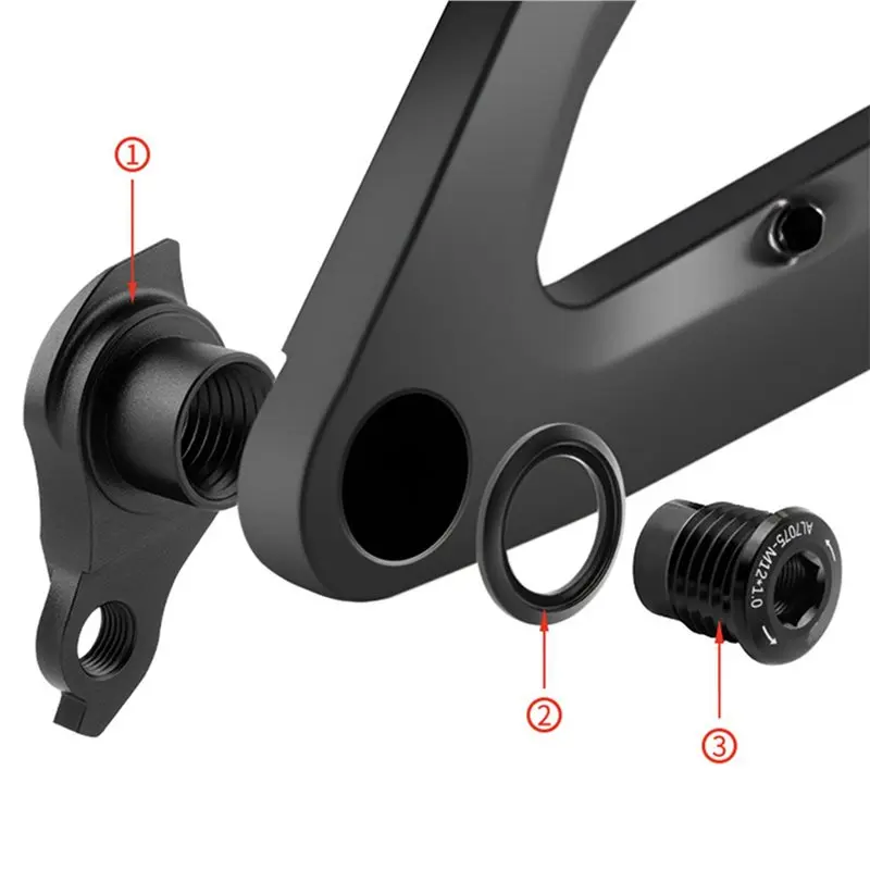 CGDS-2X Bike UDH Rear Hook Full Suspension Frame UDH Rear Hanger For MTB E-Bike Frame Rear Derailleur Hook 1.0 Pitch - view 3