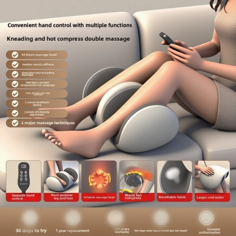 

Electric Foot Massager Heating Roller with Remote Control Shiatsu Kneading Deep Tissue Muscles Daily Relax Relief Foot Stress