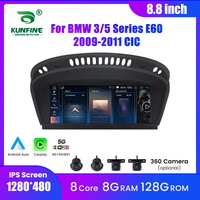 8.8 Inch Android Car Radio For BMW 3/5 Series E60 2009-2011 CIC System GPS Navigation Multimedia Player Audio Stereo Carplay