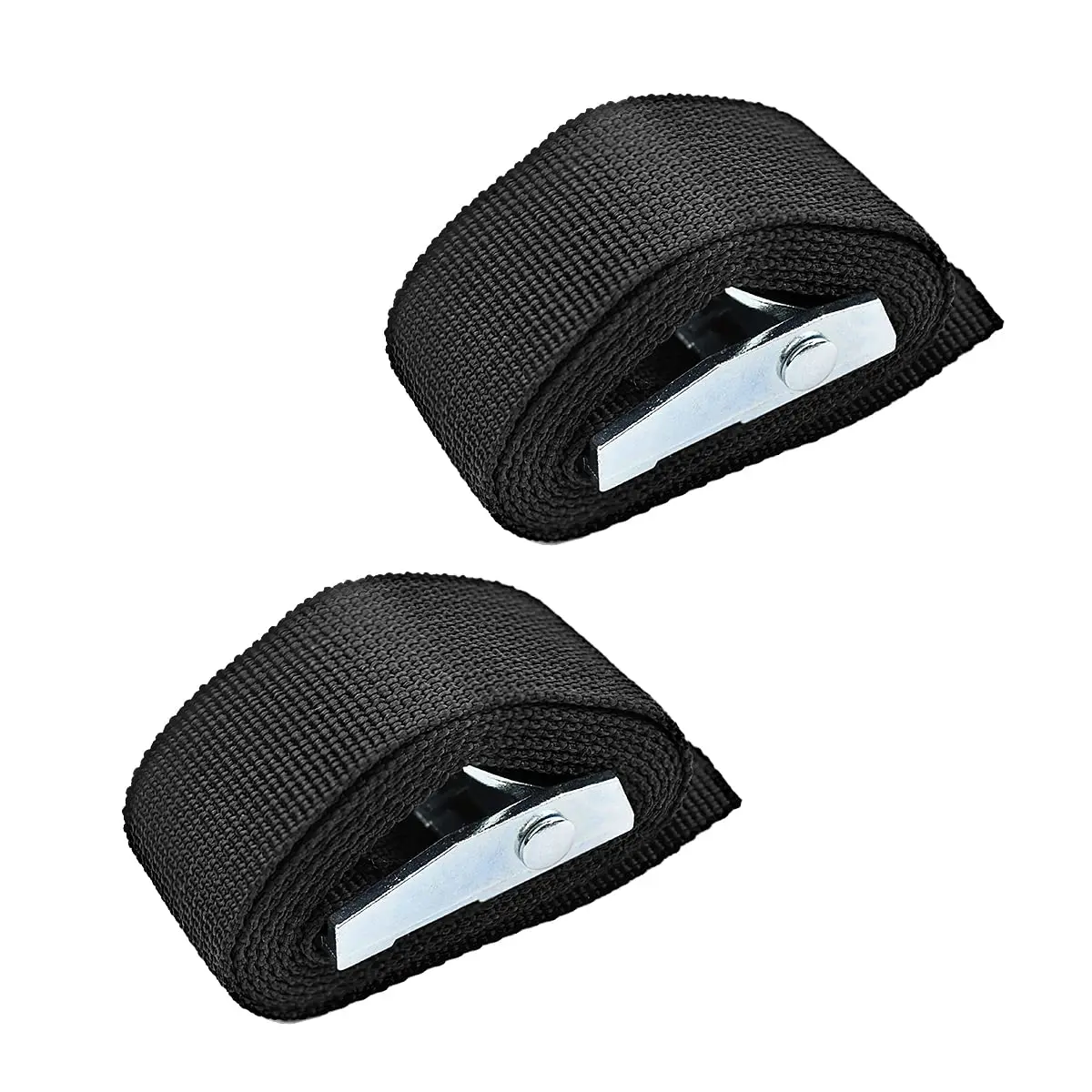 2PCS  Pressure Buckle Straps With Buckles Adjustable, Up To 600Lbs, Tie Down For Motorcycle, Cargo, Trucks, Trailer, Luggage