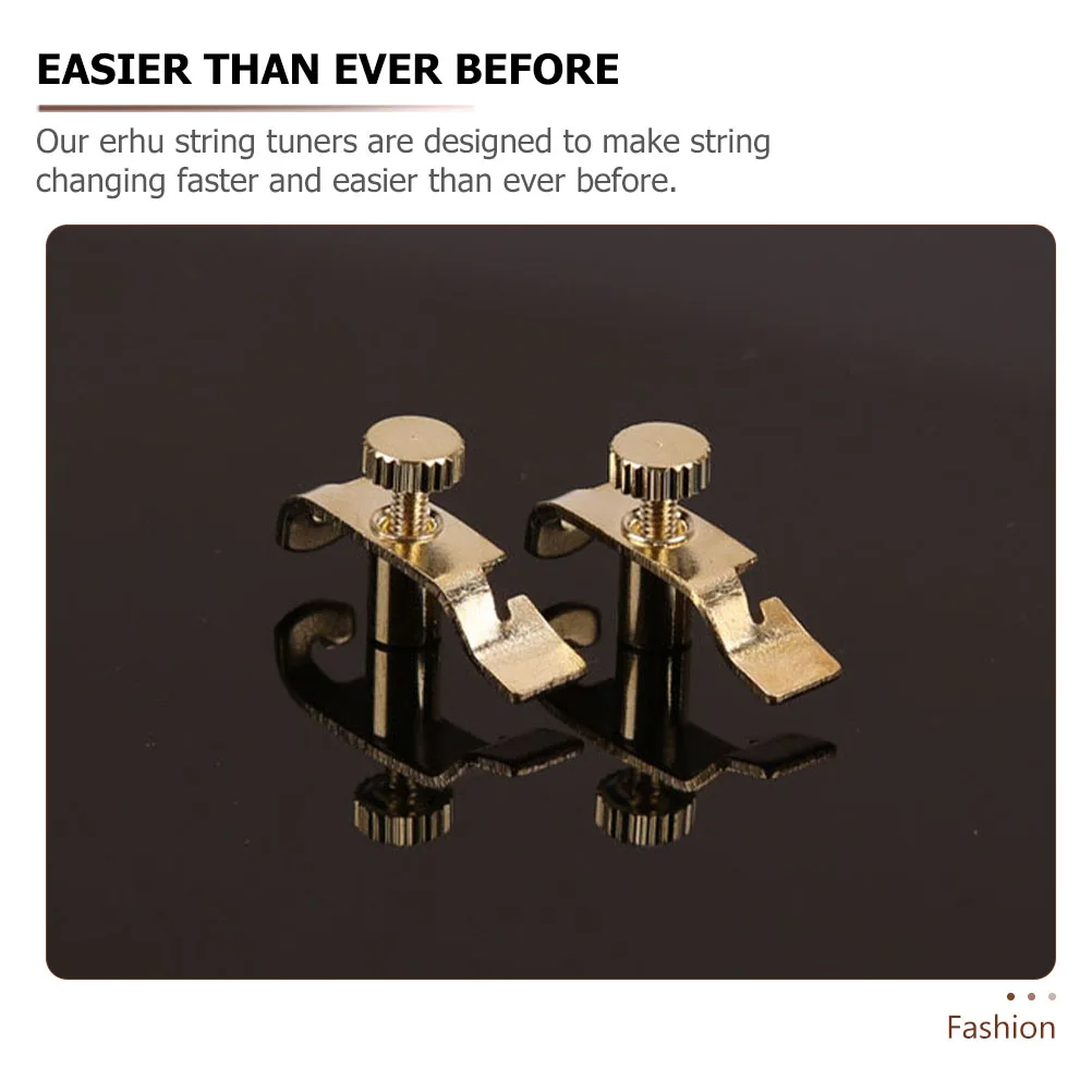 

6pcs Professional Erhu String Tuners Metal Replacement Smooth Edges Easy String Changing Tool Erhu Accessories Musical