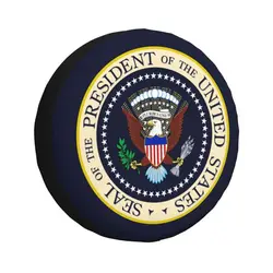 Custom Seal Of The President Of The United States Spare Wheel Cover for Jeep Honda RV Donald Trump USA Seal Logo Tire Protector