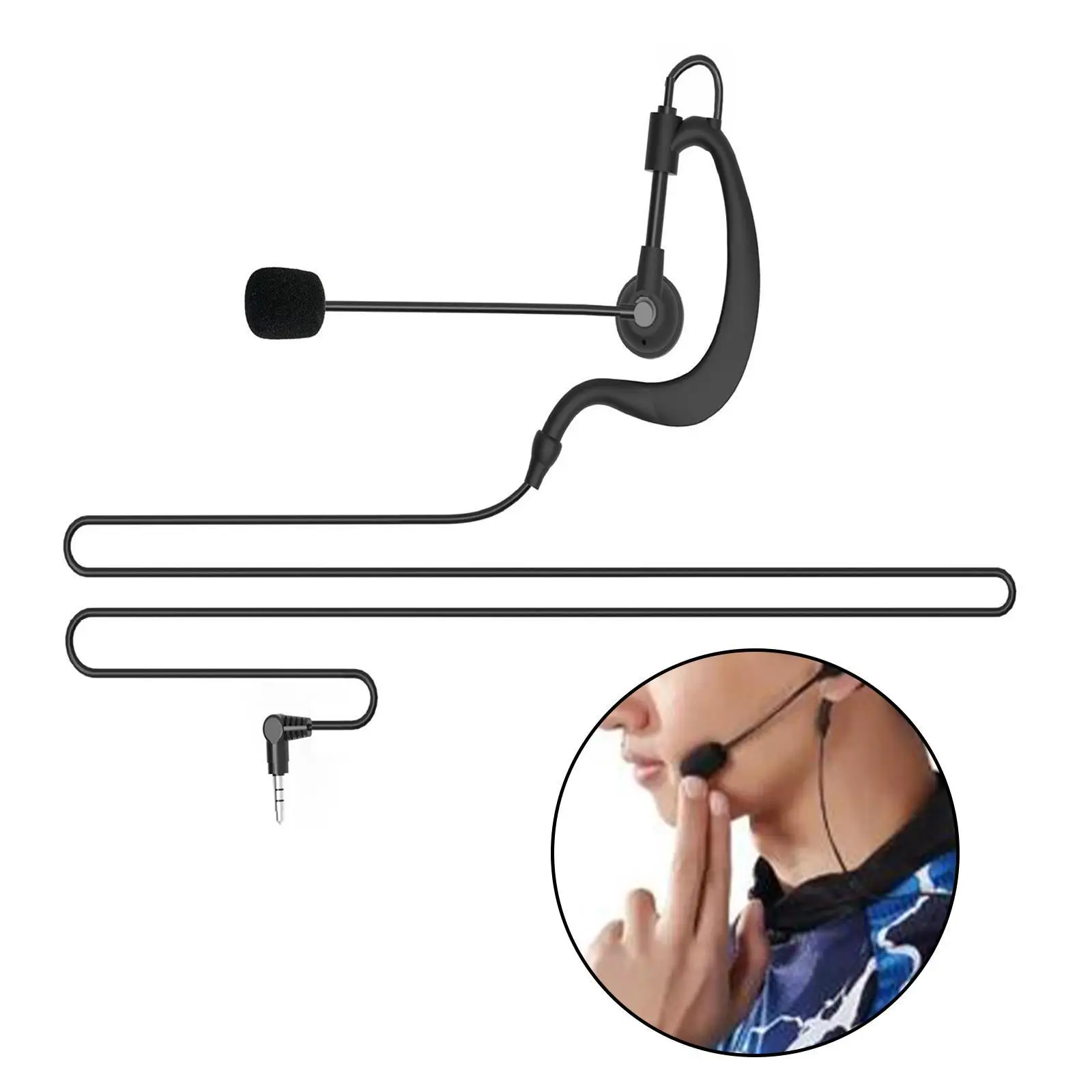 Referee Headsets Replace 3.5mm Hole Diameter Ear Wire for E6+ V6