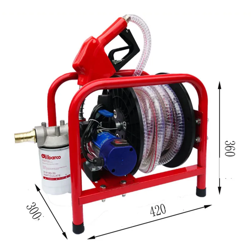 Imagem -03 - Bomba Elétrica Auto Escorvante Pistola de Reabastecimento de Combustível de Alta Potência Máquina de Medição de Reabastecimento ru Diesel 12v 24v 220v