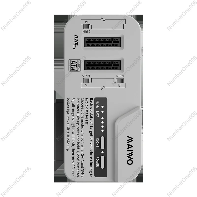 

Устройство для чтения/записи SSD/HDD M.2 NVMe/2.5/3.5 дюймов SATA, 10 Гбит/с, высокоскоростная передача данных, Type-C, совместимость с несколькими накопителями