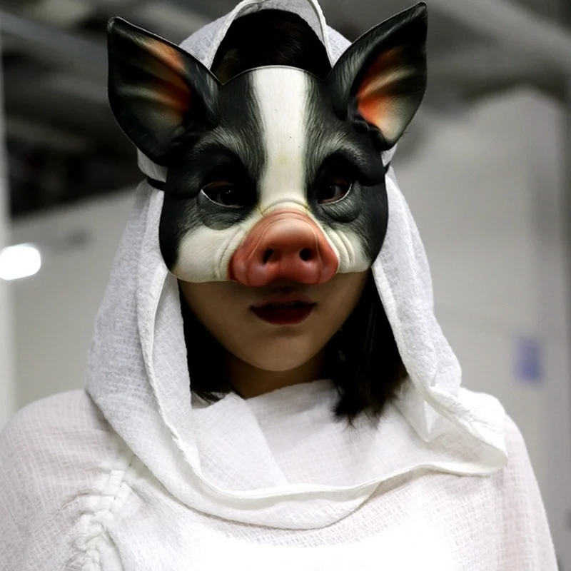 コスプレマスク3D動物豚マスクpuフォーム女性男性カーニバルパーティークラブロールプレイアニメマスク仮面舞踏会パーティーコスチューム