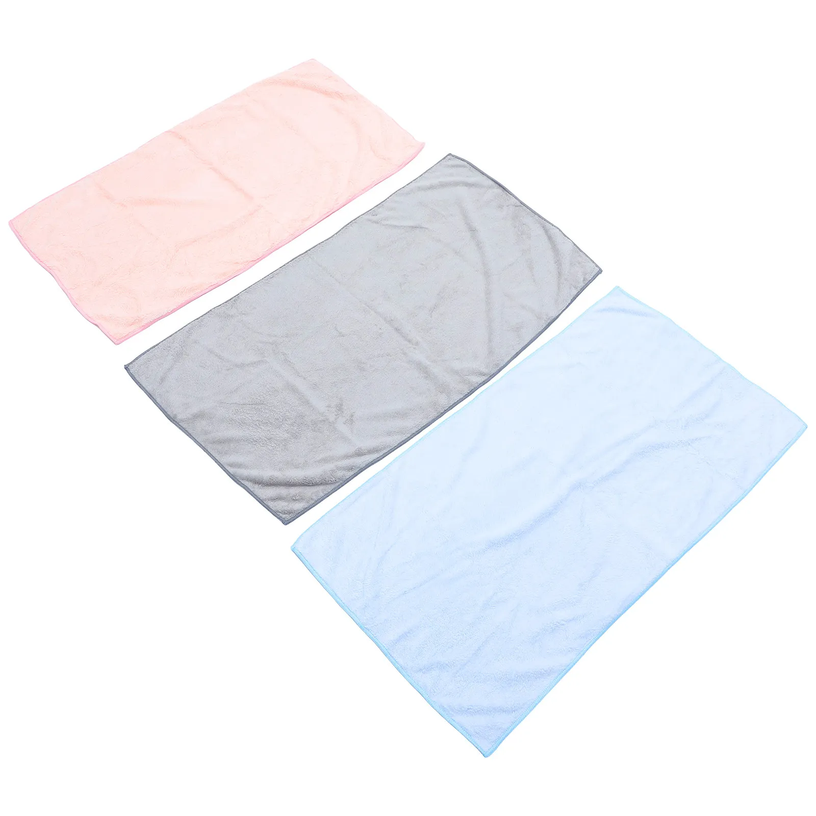 3 Pcs Facial Cleansing Towel Hair Wrap Towels Drying Wash Cloth Bath Quick-drying Shower Large Face Absorbent
