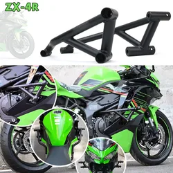 Motorcycle Carbon Steel Crash Bar Frame Engine Protection Guard Bumper Protector Fit For NINJA ZX-4R ZX-4RR ZX4R ZX4RR 2023 2024