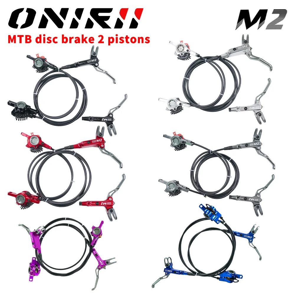 MTB Hydraulic Disc Brake 2 Piston Mineral Oil Caliper Rotor Front/Rear for DEORE SLX M7100 New ONIRII