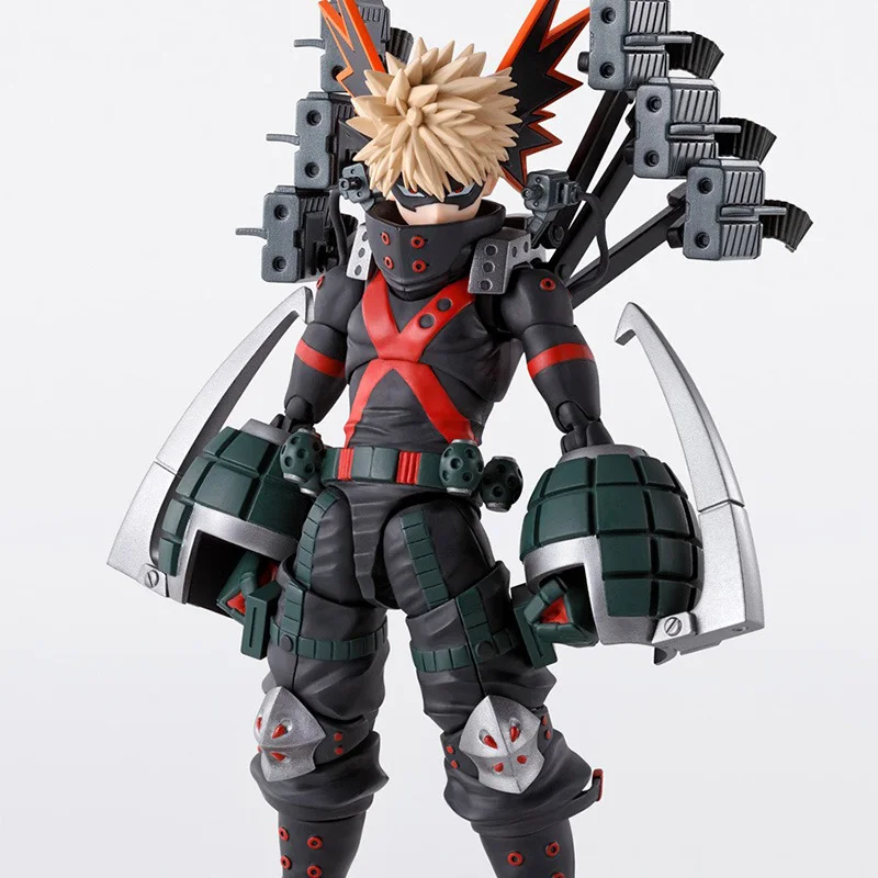 متوفر في المخزون بانداي الأصلي SHF بطلي الأكاديمية Katsuki Bakugo أنيمي عمل نموذج لجسم مقاتلة لعبة مجسمة هدية للطفل