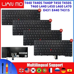 US/UK/Korean/Russian Keyboard for Lenovo Thinkpad T440 T440S T440P T450S T450 T460 T431s L440 L450 L460 L470 E431 E440