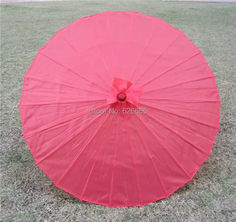 Chinesischer Farbiger Stoff-Regenschirm Weiß-Rosa Sonnenschirme Traditioneller Chinesischer Tanz-Farbschirm Japanische Seiden-Requisiten – Detail 39