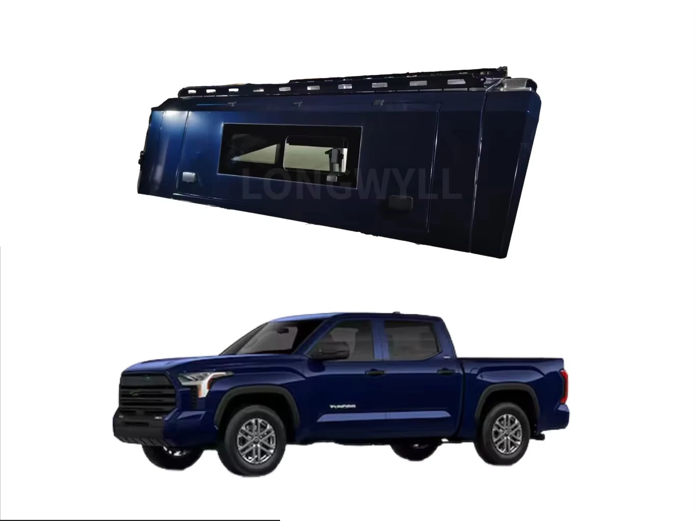 

Pickup Topper for Tundra 2022 6.5ft 8X8 Aluminum Truck Cap Camper Customized Smartcap Offroad Accessories