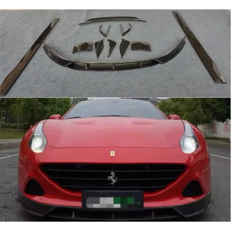 

Для Ferrari California T 2015 2016 2017, бампер из настоящего углеродного волокна, передняя губа, задний багажник, диффузор, боковые юбки, спойлер, комплект кузова