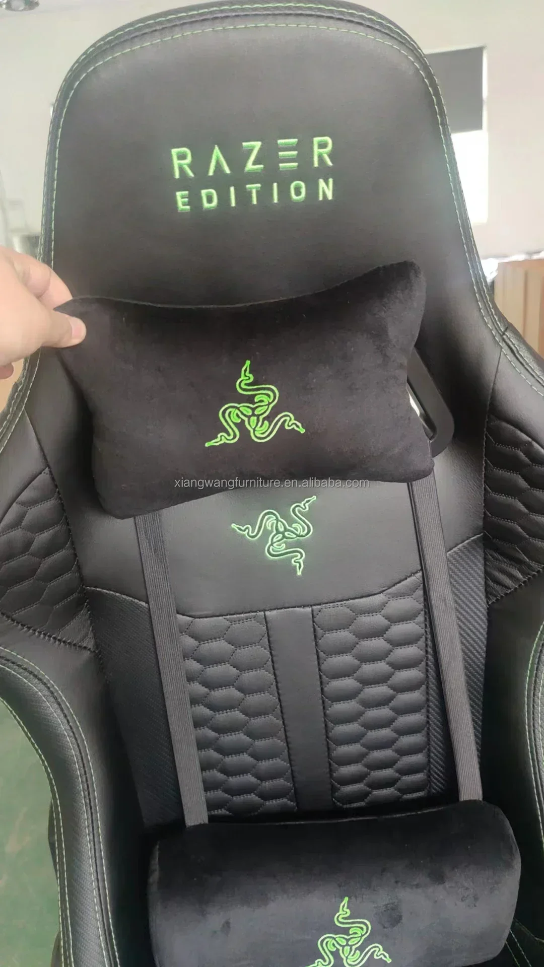 Silla Razer Gamer Compute Ergonomische gamerstoel met hoge rugleuning Sedia Gaming Nieuwe ijzeren massage 7035