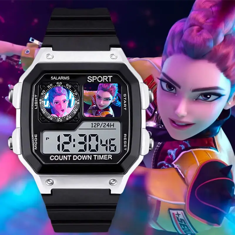 19 Styles KPop Demon Hunters LED Digital Watches Anime Women Electronic Watch Silicone Cartoon Outdoor Sport Wristwatch Gifts