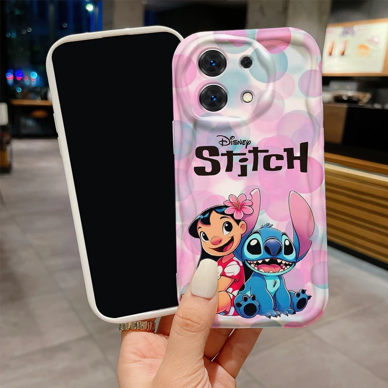 Disney Stitch Cute Cartoon For Redmi Note Redmi Note 13 12 12Pro 11 10 Pro POCO F4 X3 X4 GT X5 X6 Wave Oil Phone Case